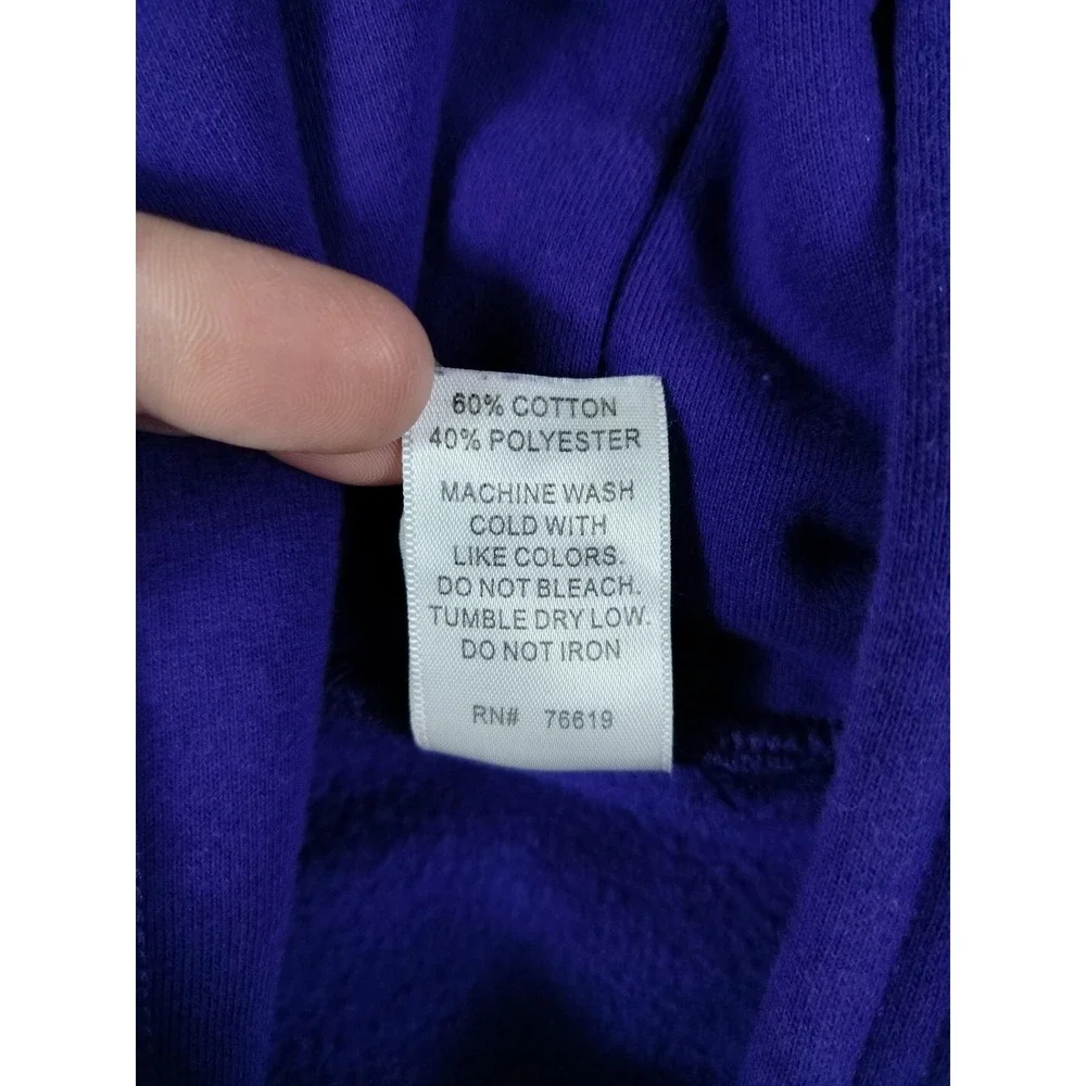 TCU Horned Frogs Hoodie Mens Medium Purple Badger Sport Fleece NCAA Embroidered